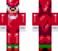 скин Knuckles Sprite для minecraft